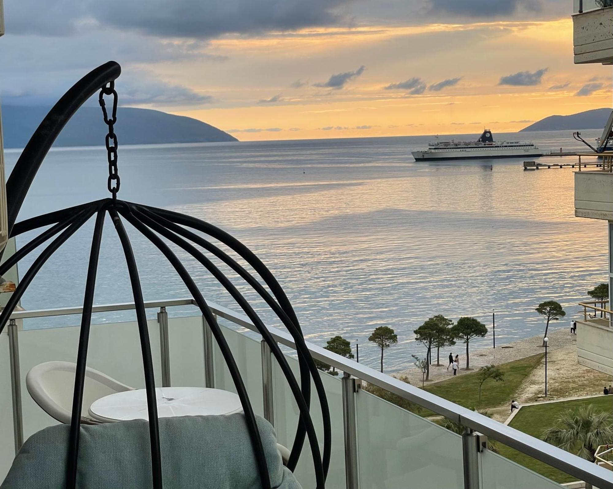 Appartement Luxury Seaview Vlora Flat Free Parking Extérieur photo
